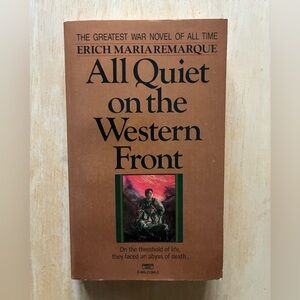 All Quiet on the Western Front by Erich Maria Remarque – Paperback Classic Novel